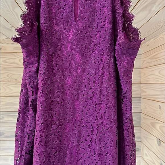 Purple Halter Sleeveless Sheath Blouse - Picture 2 of 6